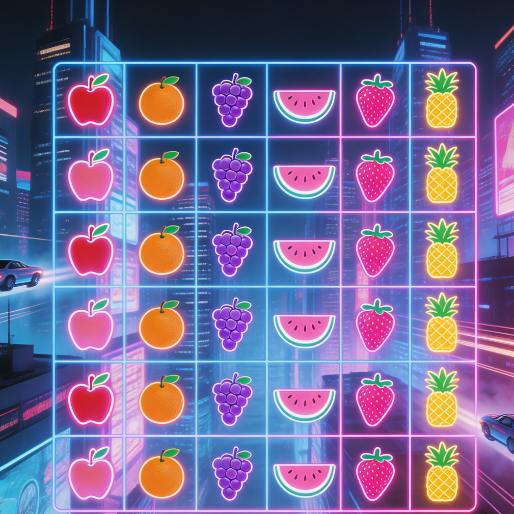 6 Neon Cyber-Fruit Levels - Image 1